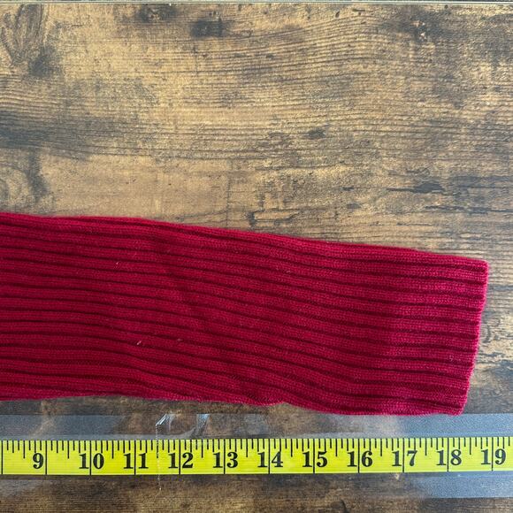 Talbots Cashmere Silk Sweater Cardigan Shawl Collar LG Red Quiet Luxury Holiday - Picture 5 of 7